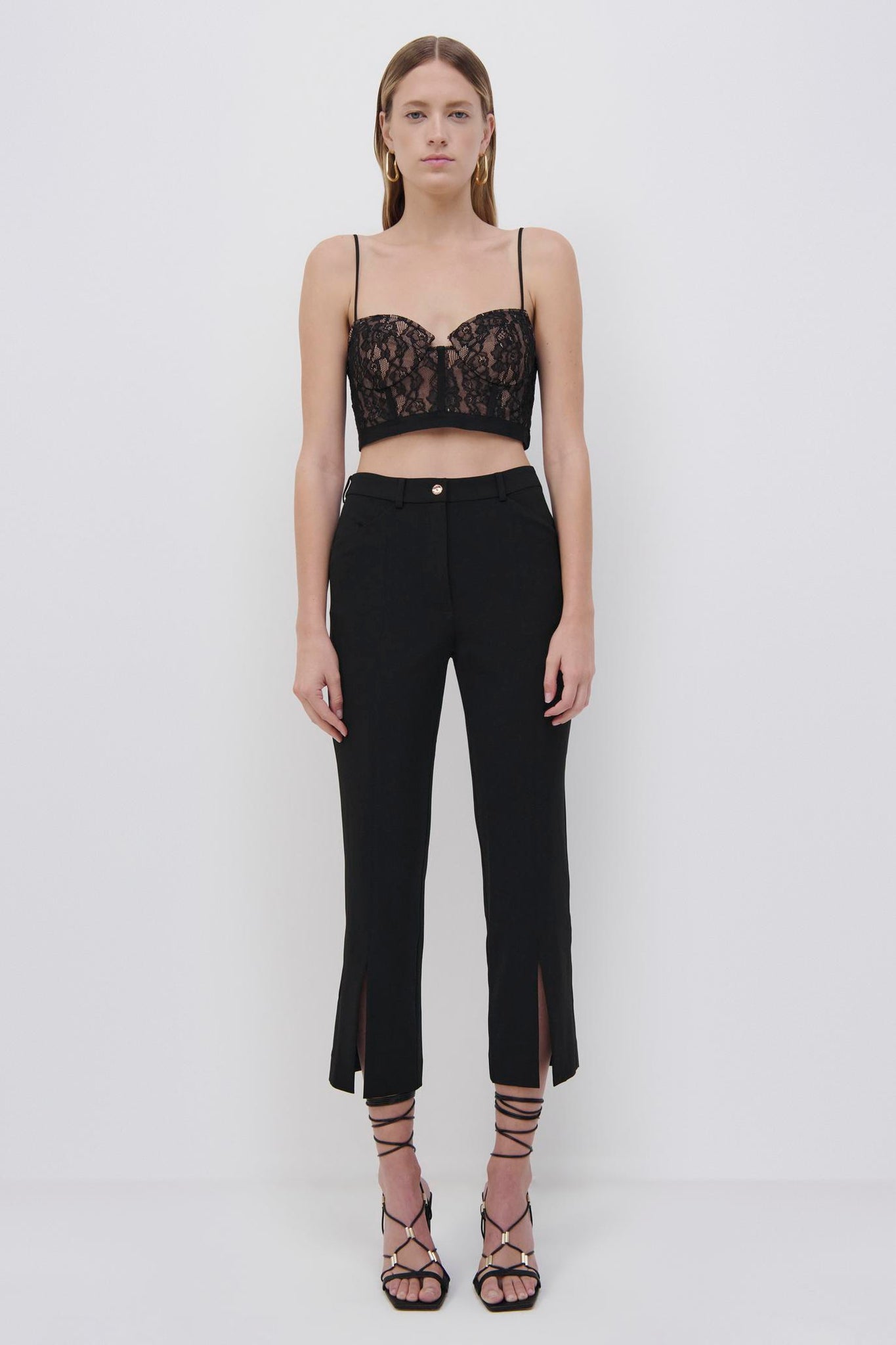 Shirley Delicate Lace Bustier Top - SIMKHAI 