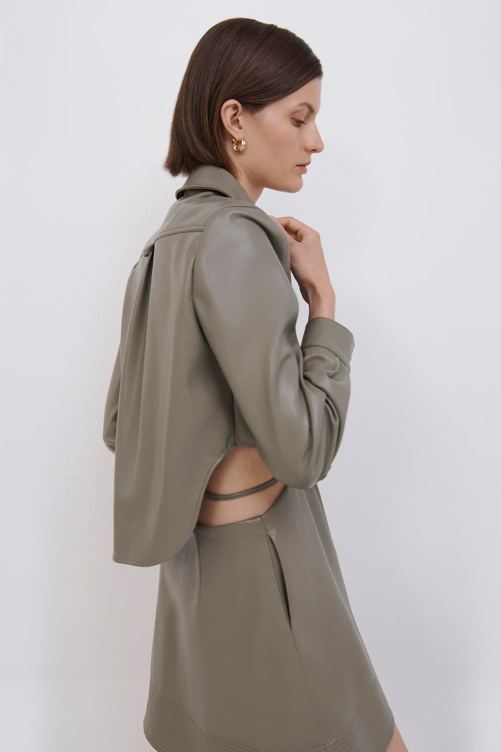 Shaelyn Vegan Leather Mini Dress