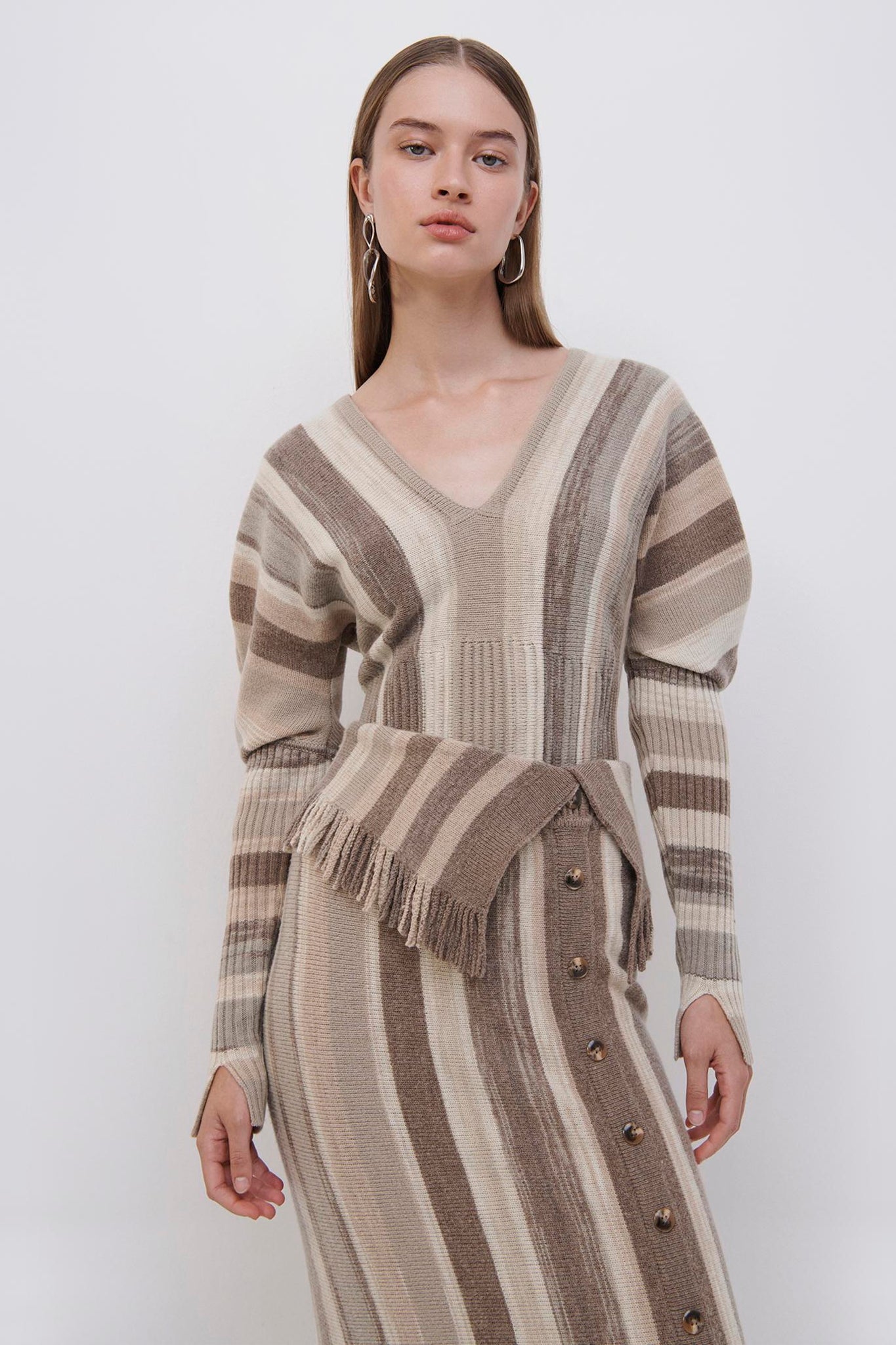 Jasmina Striped Wool Top
