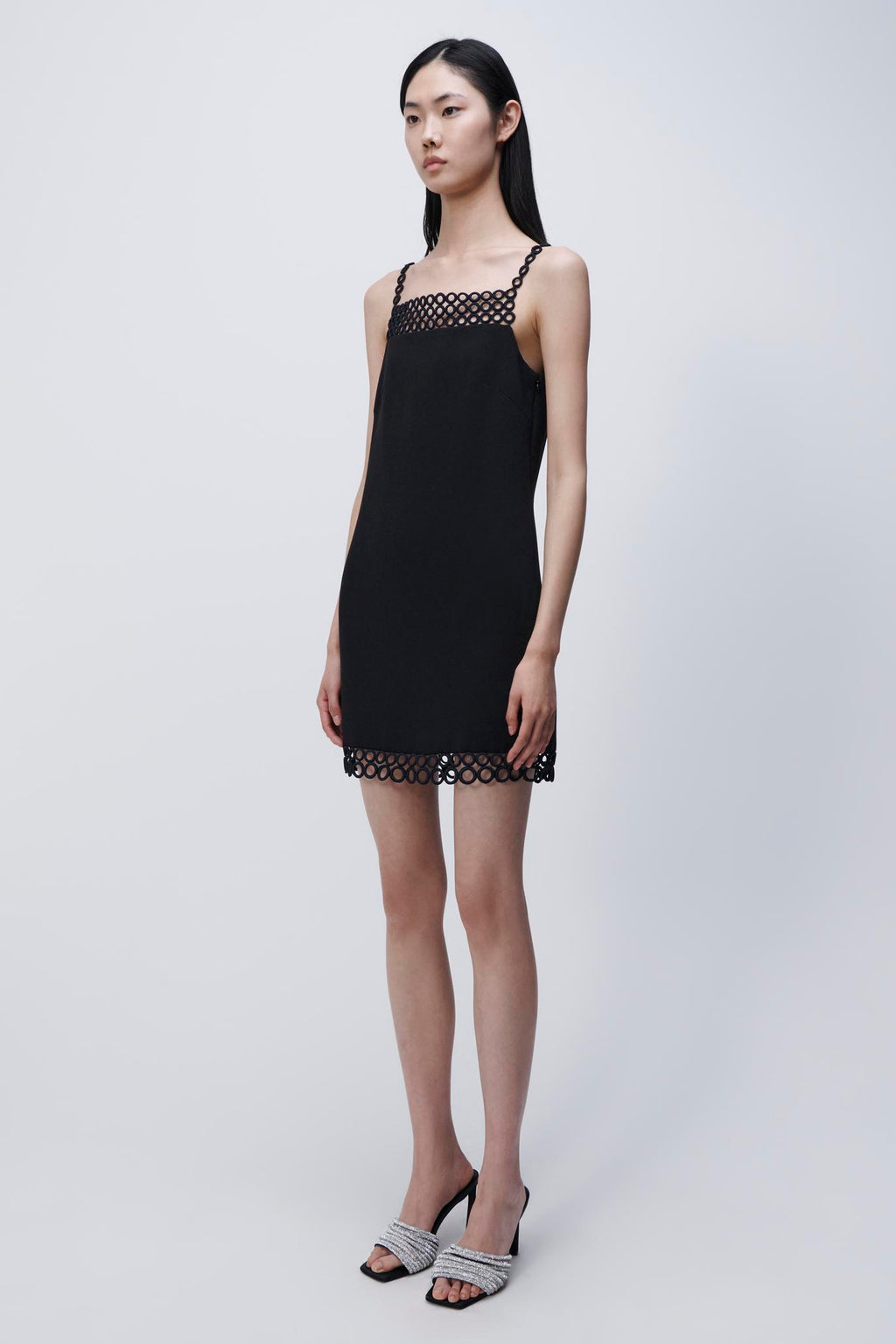 Marlie Crochet Ring Mini Dress