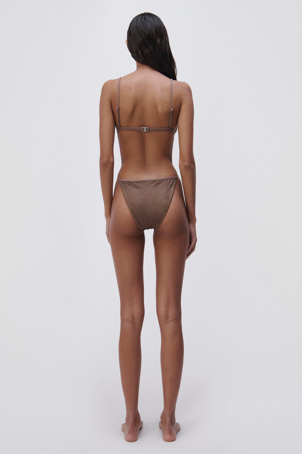 Joelle Crystal Mesh Bikini Top