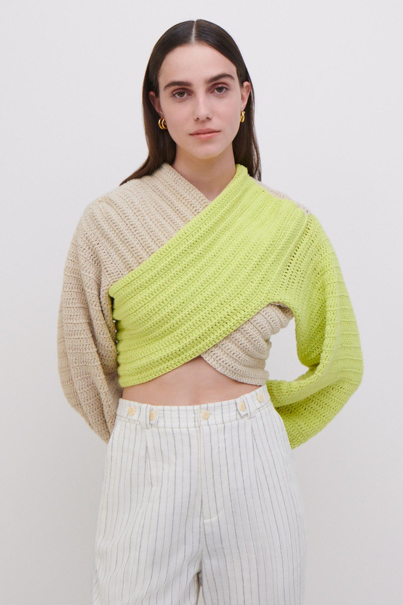 JS x Elexiay Crochet Pullover