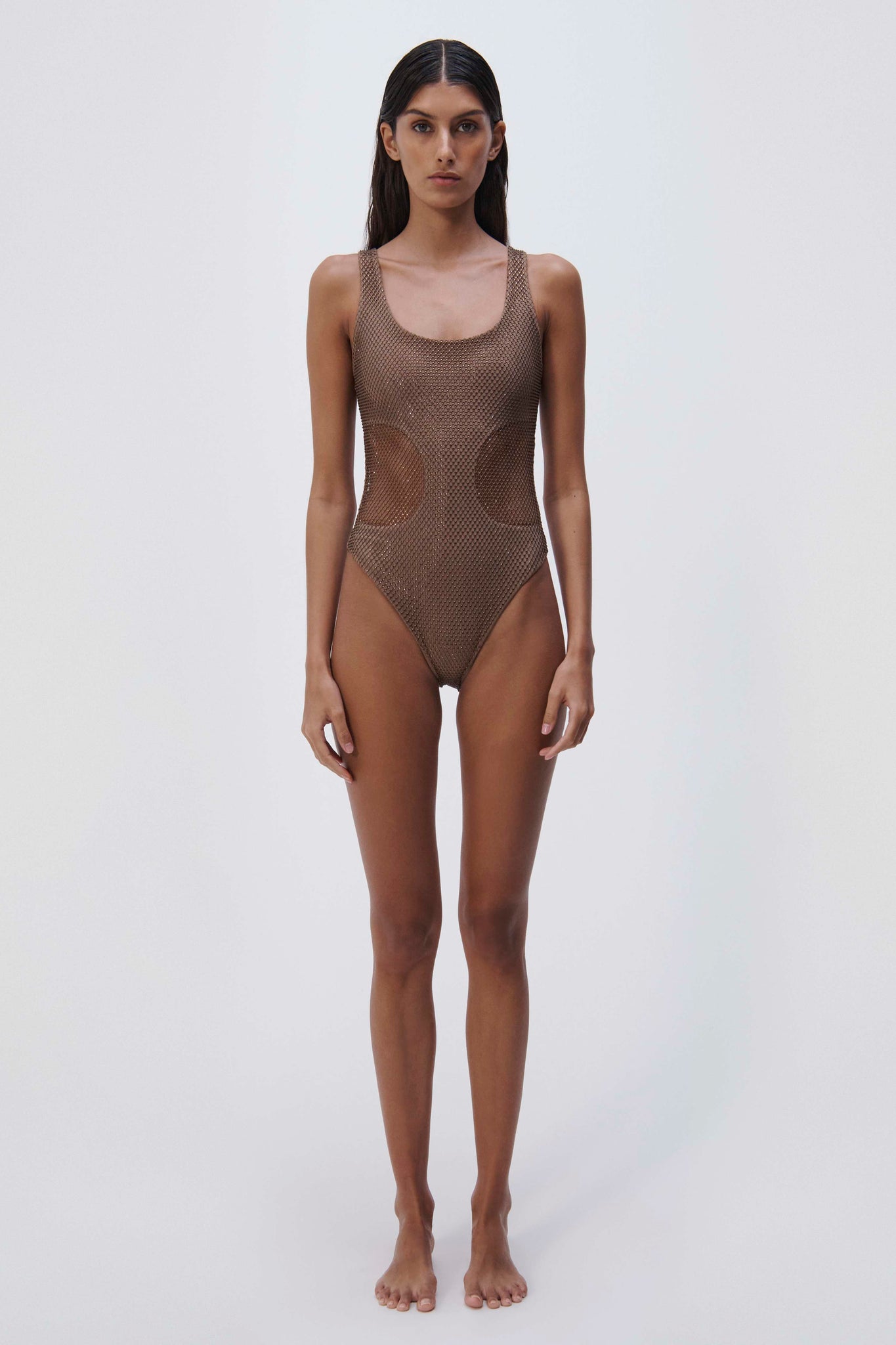 Fern Crystal Mesh One Piece