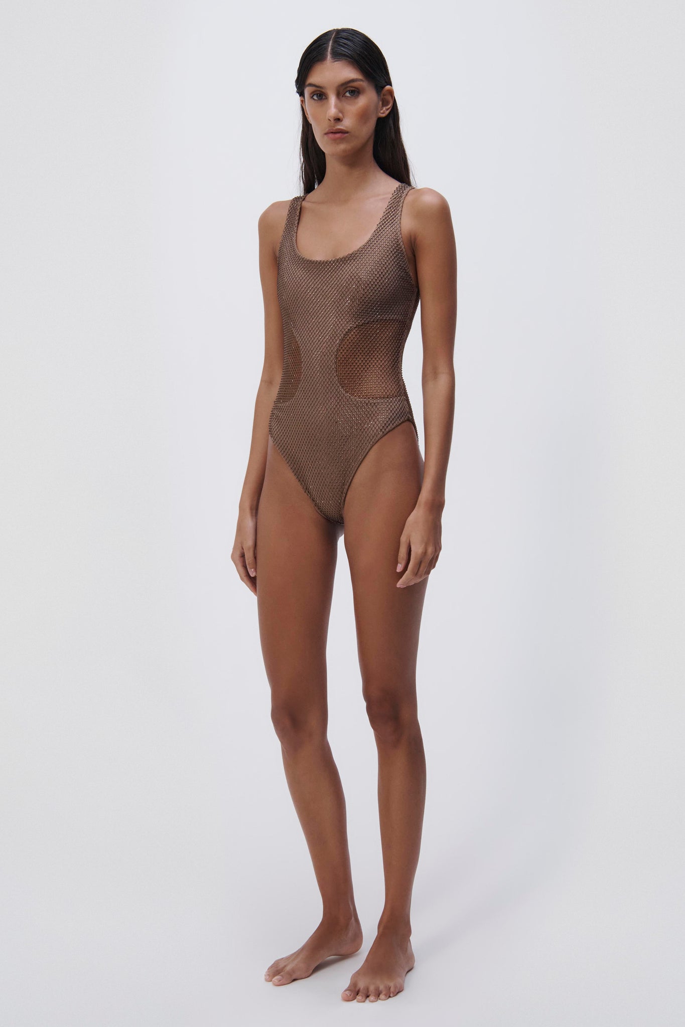 Fern Crystal Mesh One Piece
