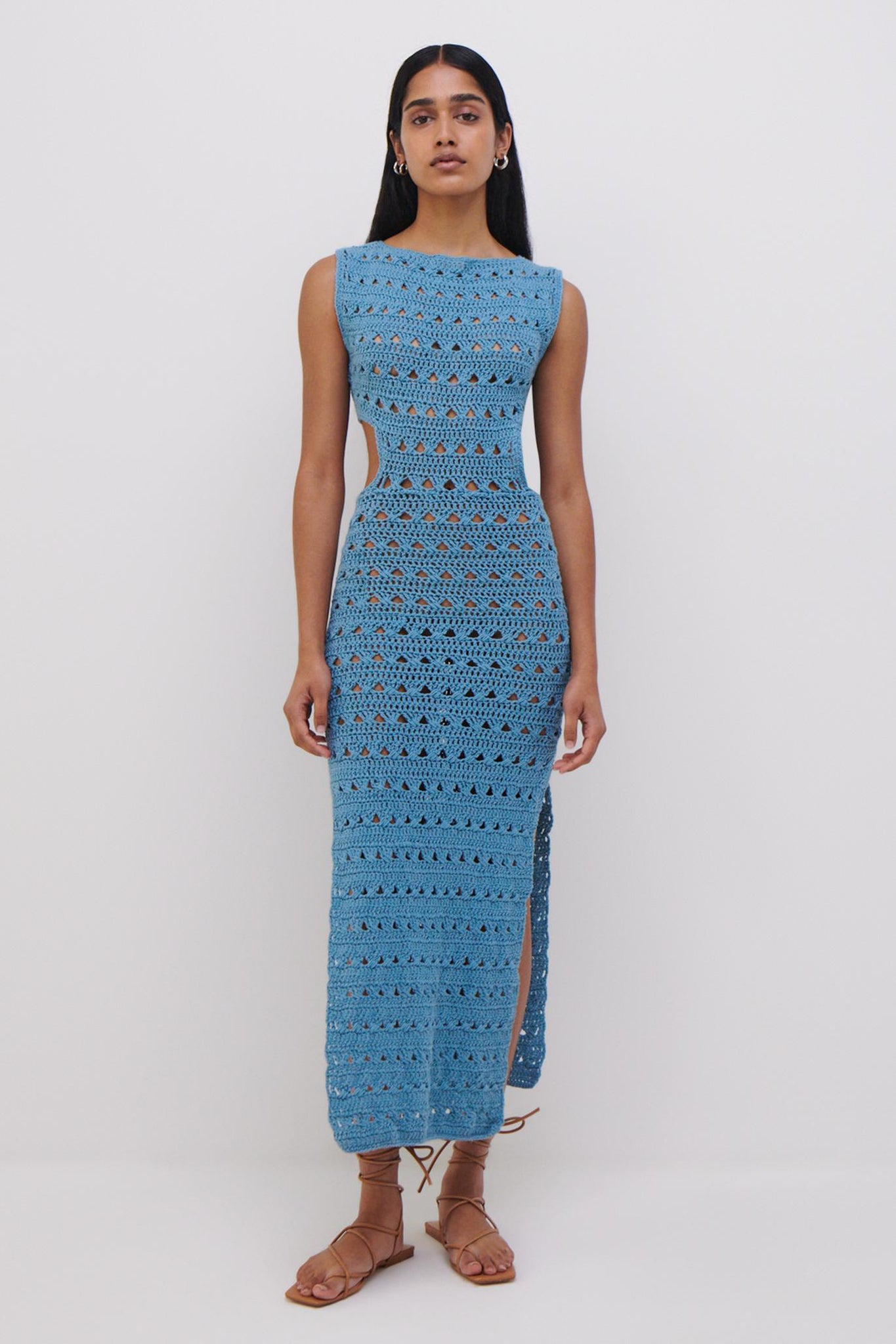 JS x Elexiay Crochet Dress - SIMKHAI 