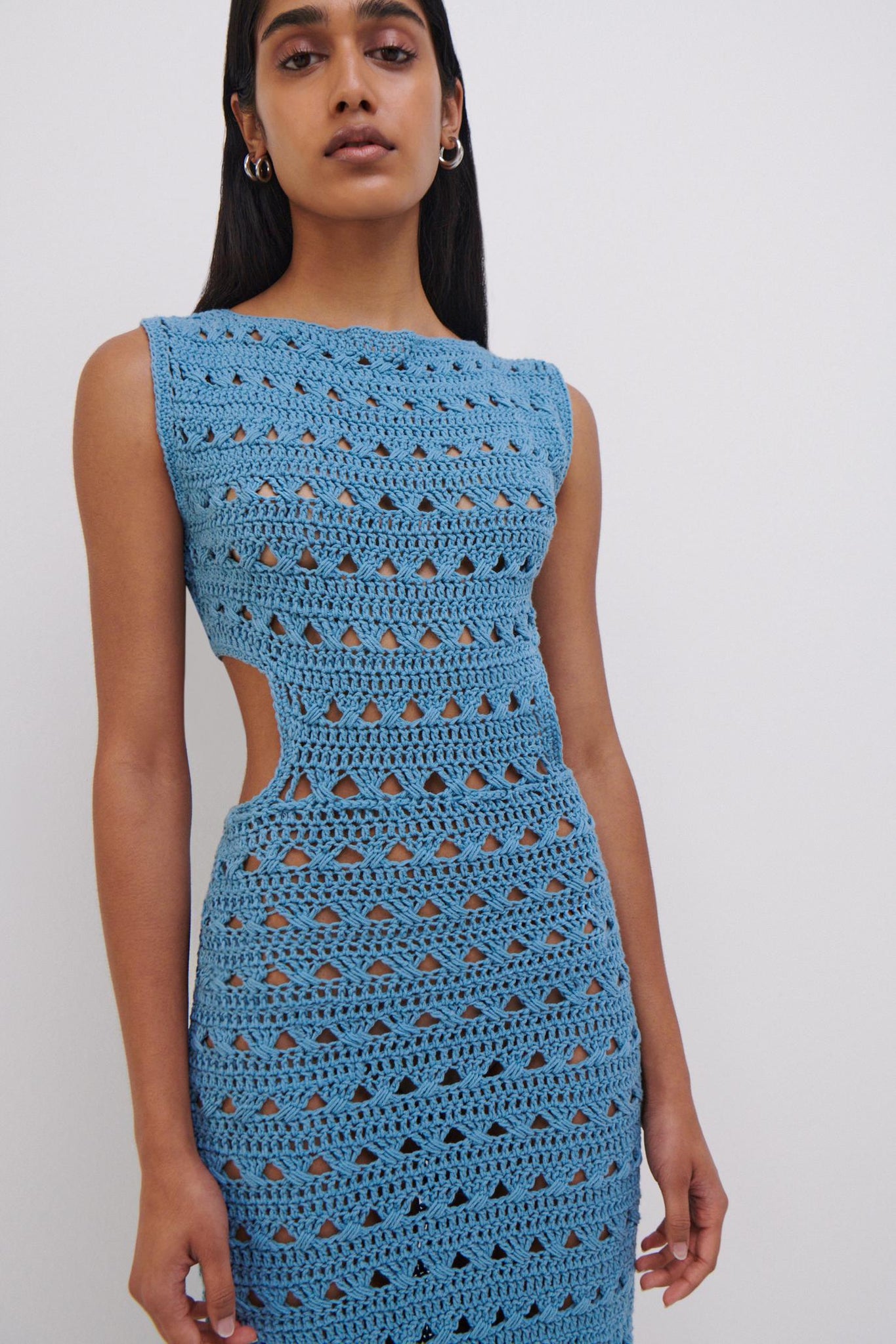 JS x Elexiay Crochet Dress - SIMKHAI 