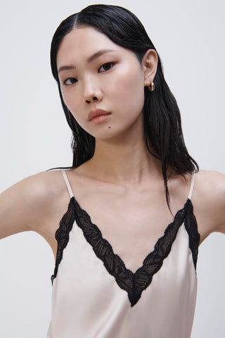 Trish Patchwork Lace Midi Slip Dress - SIMKHAI 