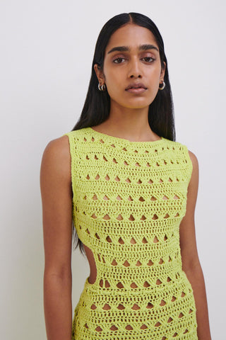 JS x Elexiay Crochet Dress - SIMKHAI 