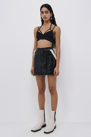 Kinsey Vegan Leather Mini Skirt - SIMKHAI 