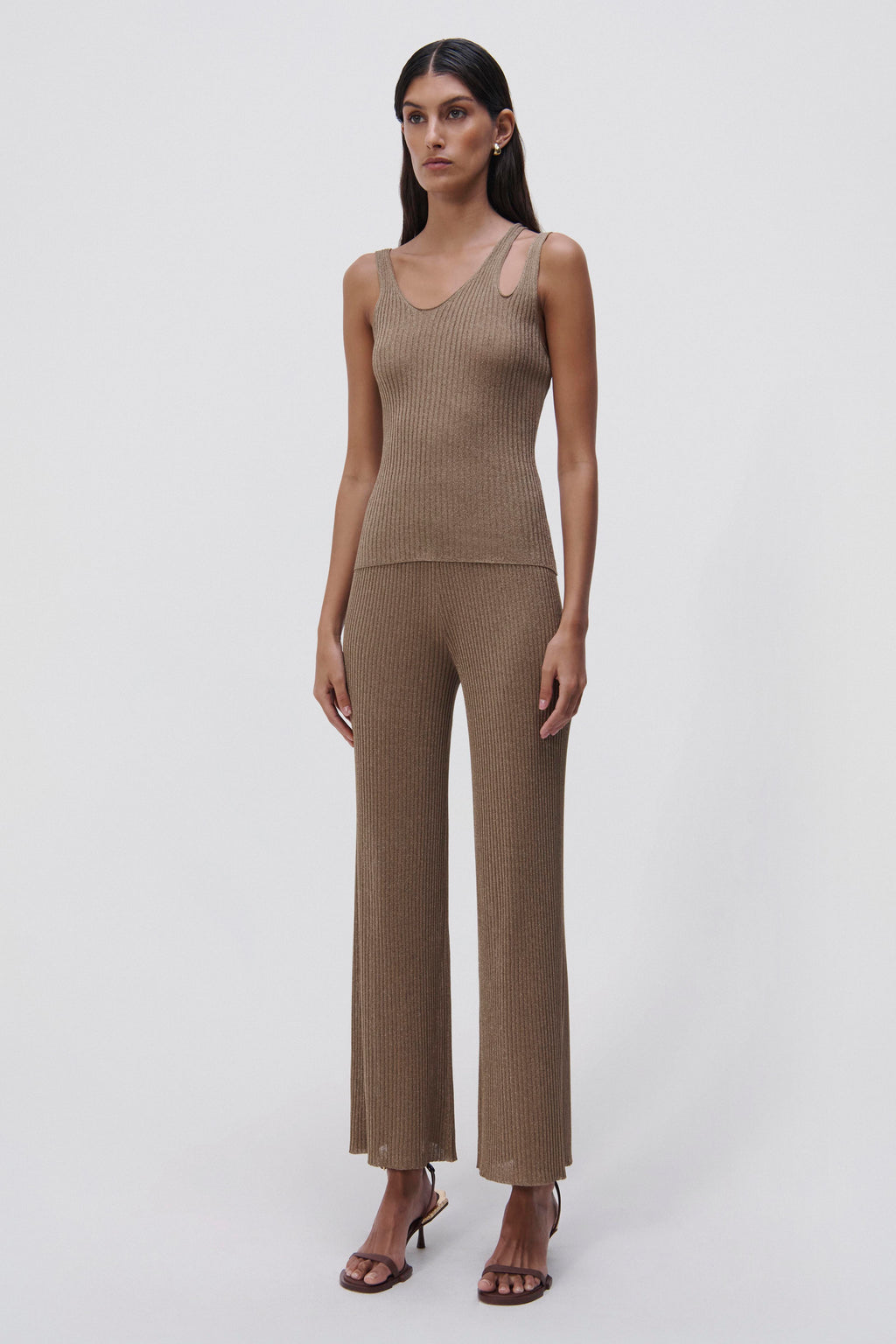 Neriah Metallic Rib Pant
