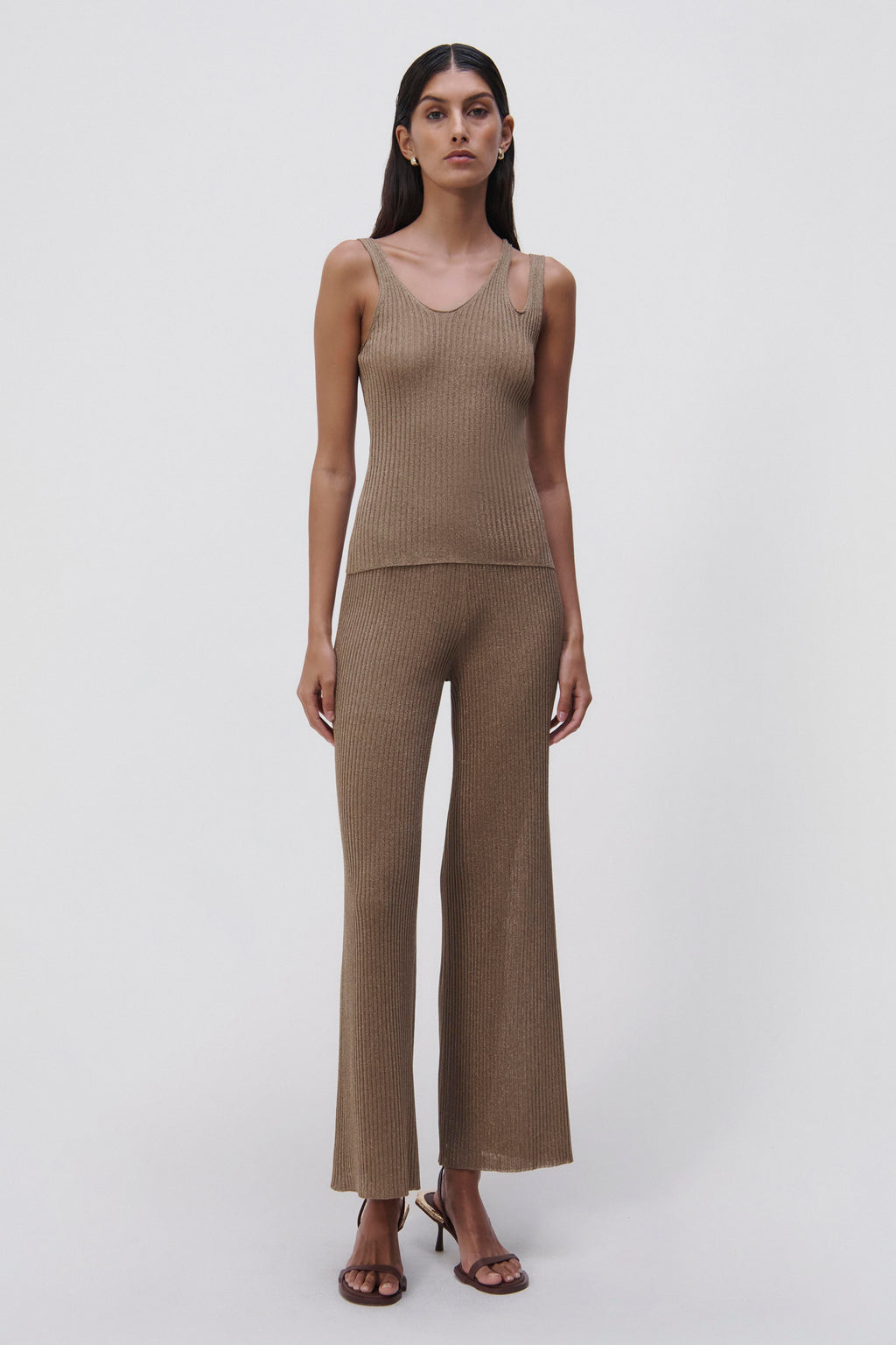 Neriah Metallic Rib Pant