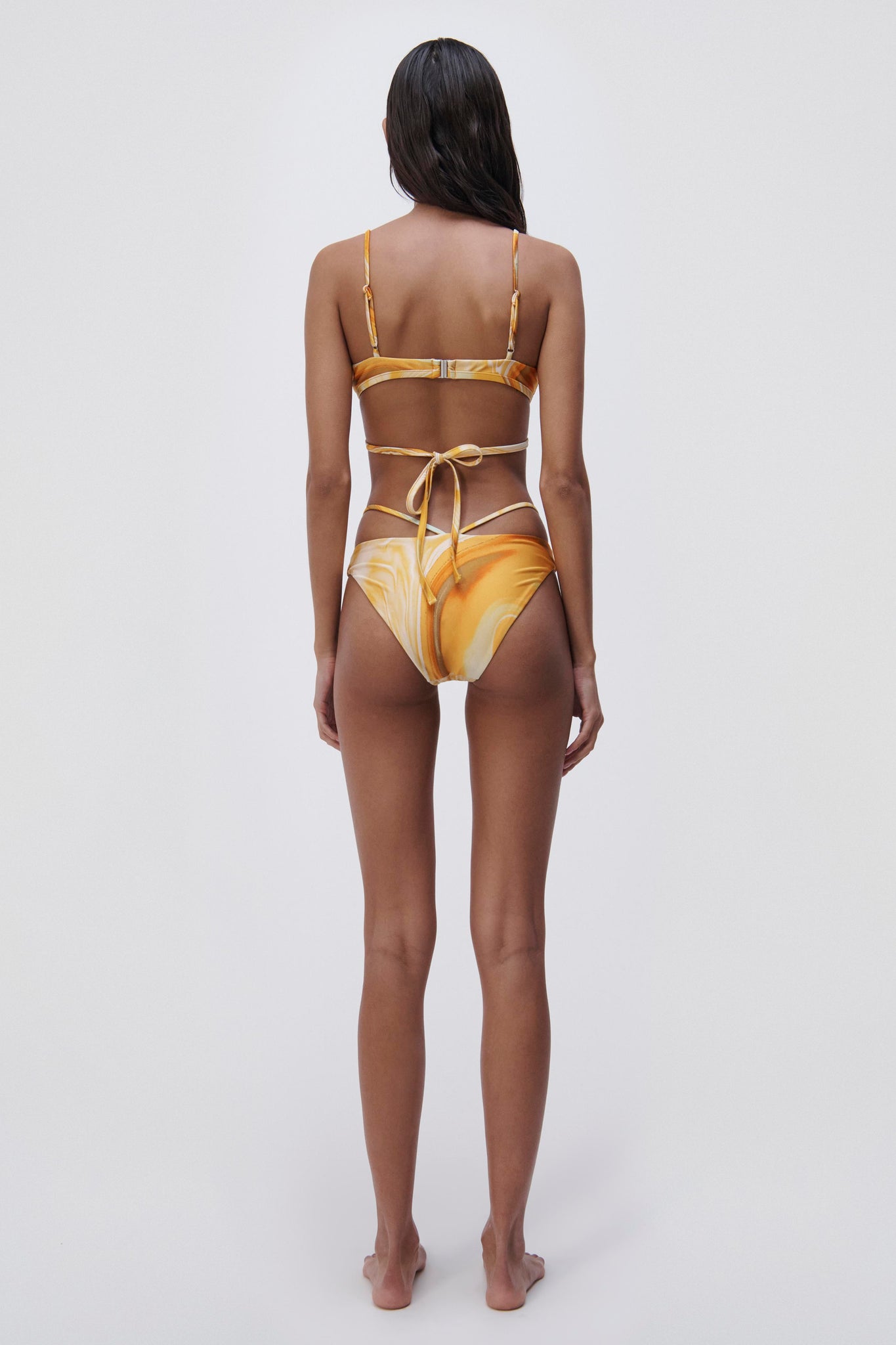 Emmalyn Marble Print Bikini Bottom