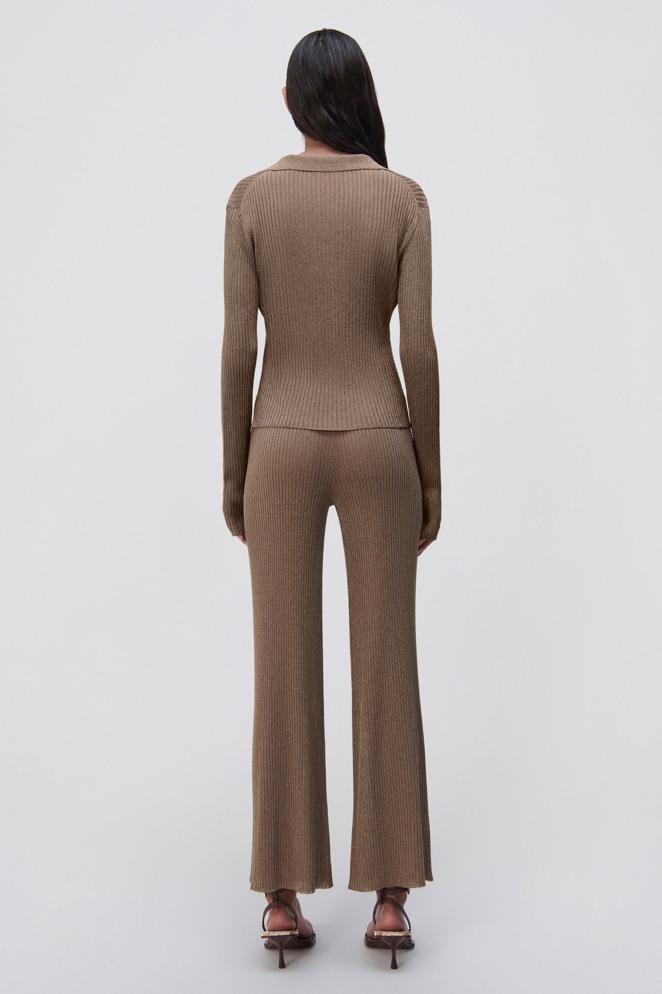 Tammy Metallic Rib Polo