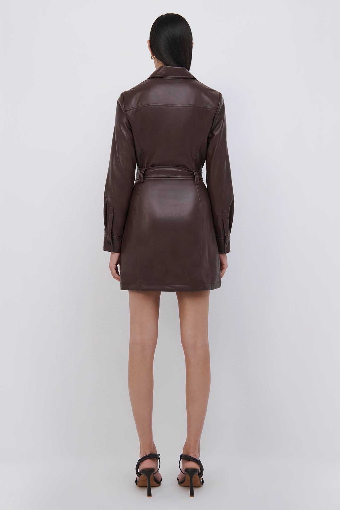 Karlee Vegan Leather Mini Dress - SIMKHAI 