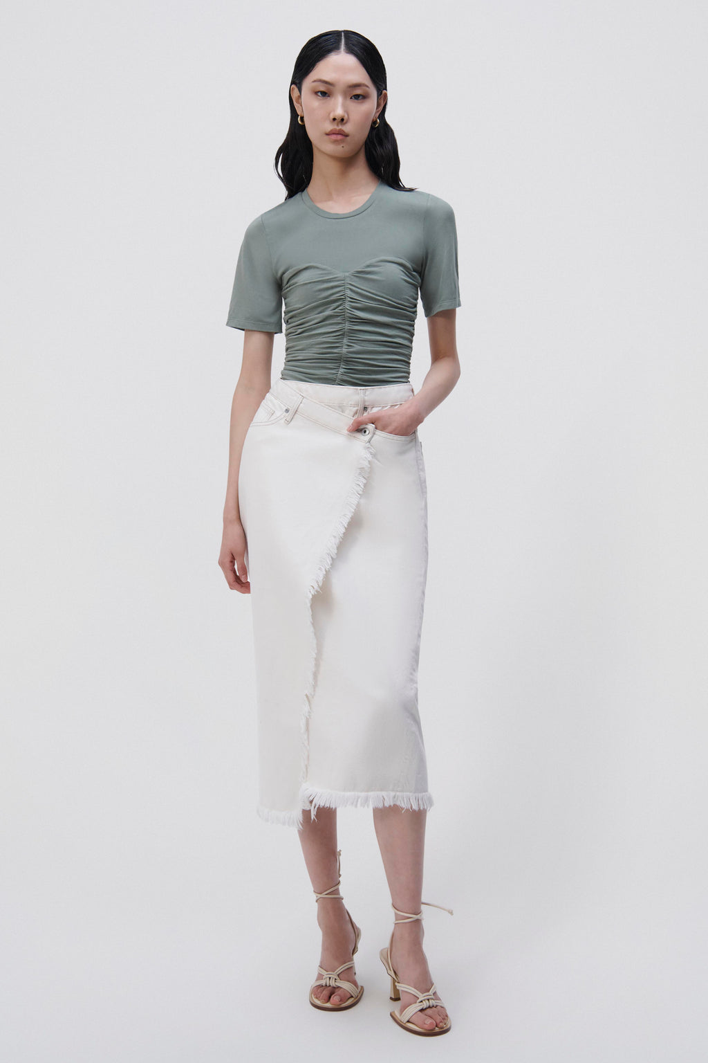 Piper Denim Midi Skirt