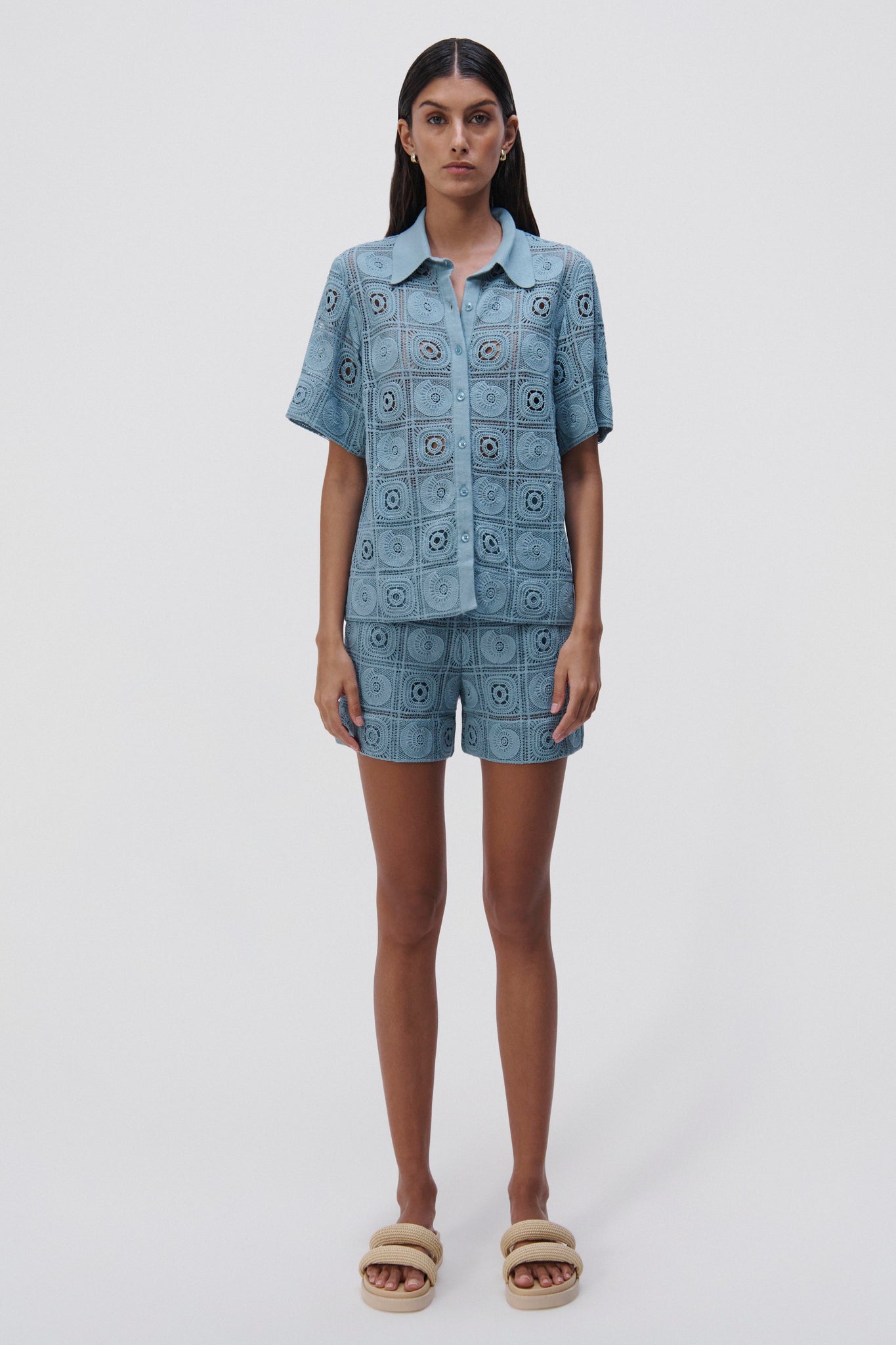 Parson Crochet Coverup Shirt