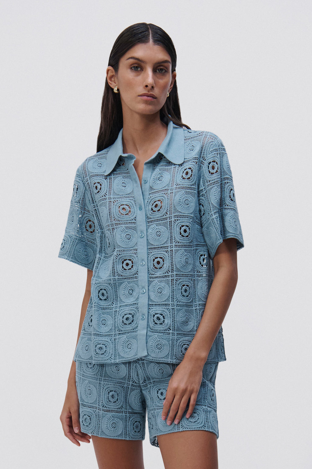 Parson Crochet Coverup Shirt