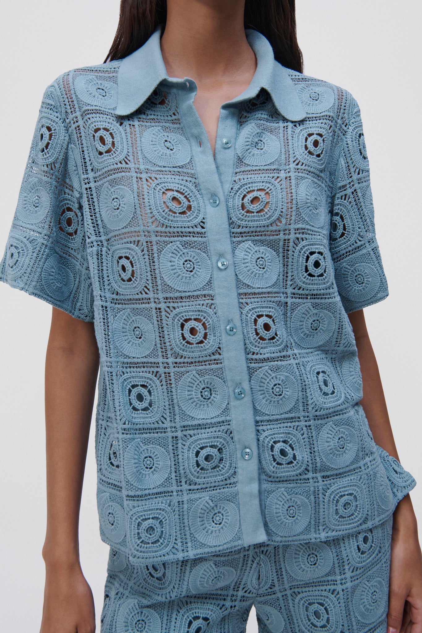 Parson Crochet Coverup Shirt