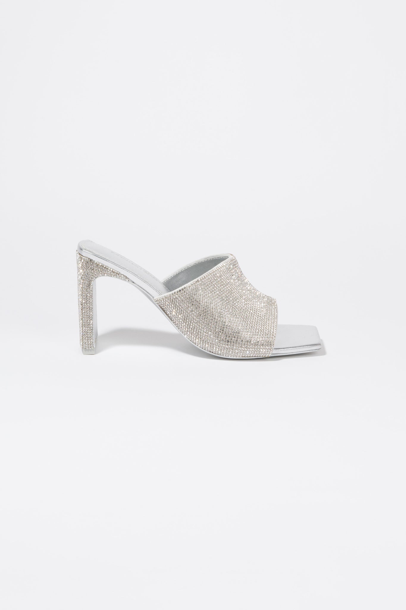 Asia Heeled Crystal Mule