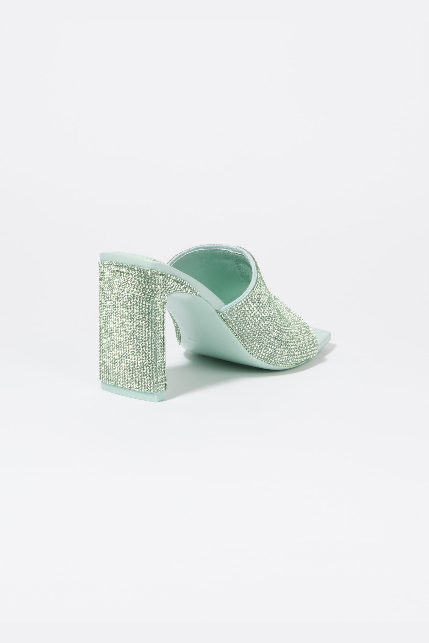 Asia Heeled Crystal Mule
